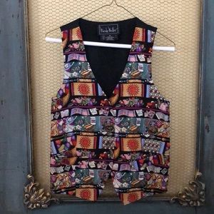 Nicole Miller Silk Vest